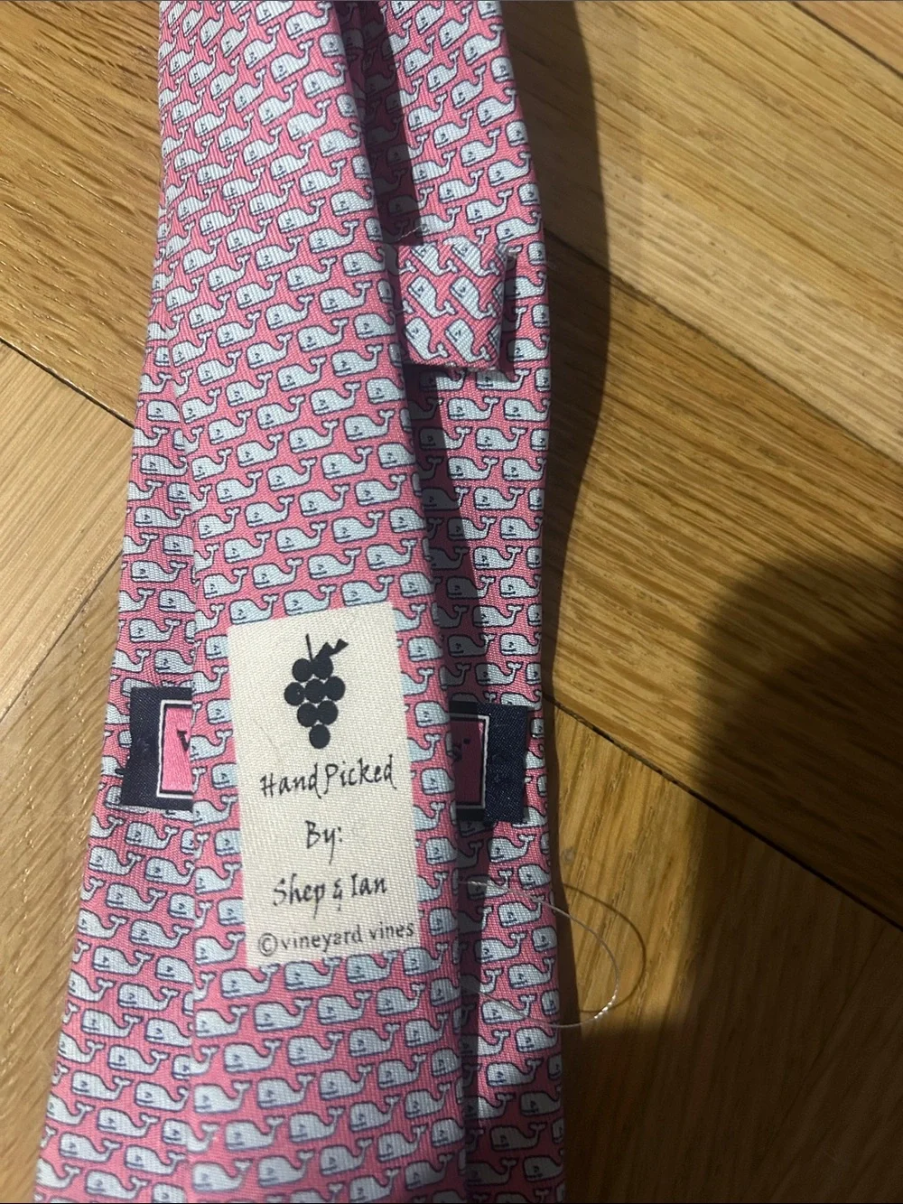 Vineyard Vines Pink Micro-Print Silk Tie